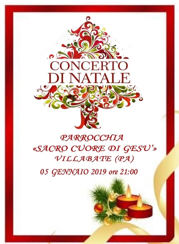 Poesie Di Natale Brevi.Villabate Concerto Di Natale Alla Chiesa Del Sacro Cuore Di Gesu
